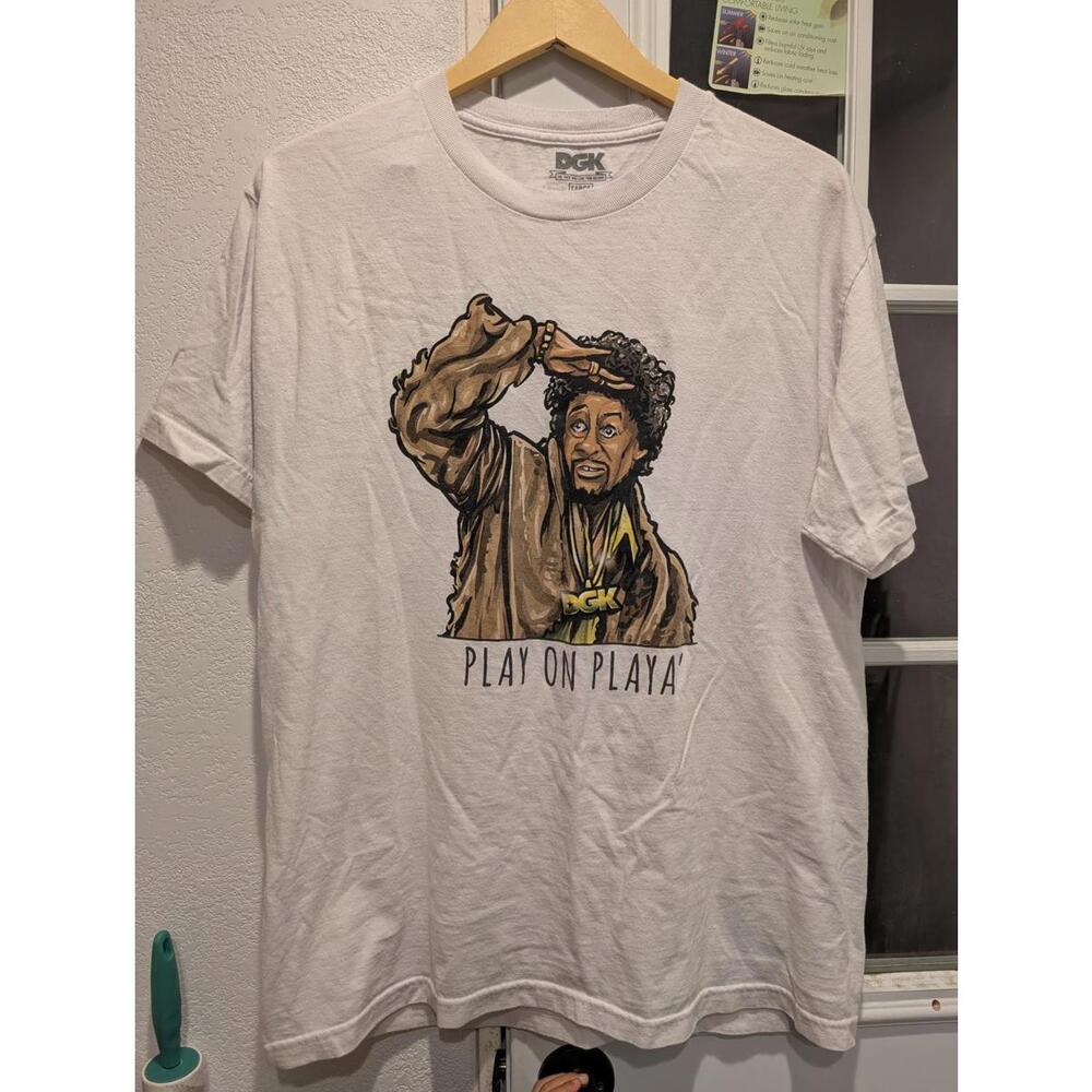 DGK Play on Playa'‎ T-Shirt(light yellow armpits)- Large 0135
